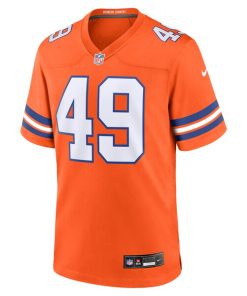 Alternative view of Dennis Smith Denver Broncos Nike Mile High Collection 1977 Throwback Retired Player Game Jersey - Orange
