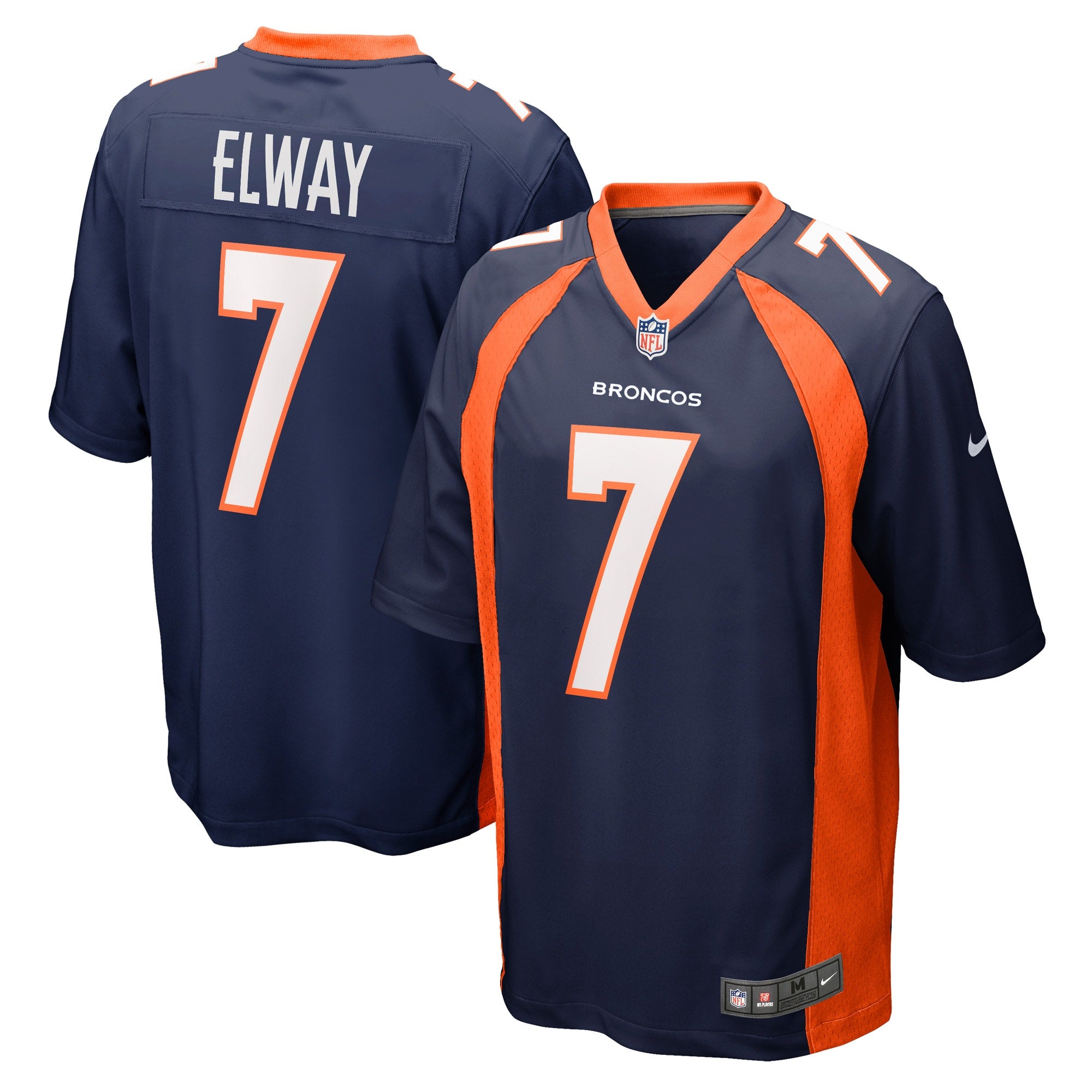 John Elway Denver Broncos Nike Game Retired Player Jersey - Orange/Navy - Image 5