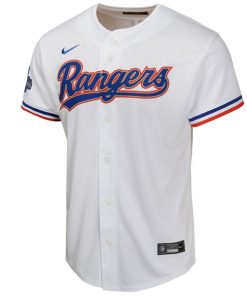 Alternative view of Texas Rangers Nike Youth 2024 Gold Collection Limited Jersey?¨C White