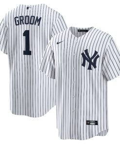 New York Yankees Nike #1 Groom Home Replica Jersey - White