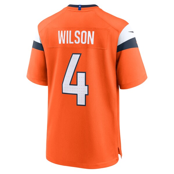 Zach Wilson Denver Broncos Nike Team Game Jersey - Orange - Image 3