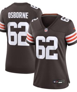 Justin Osborne Cleveland Browns Nike Women's Team Game Jersey -  Brown