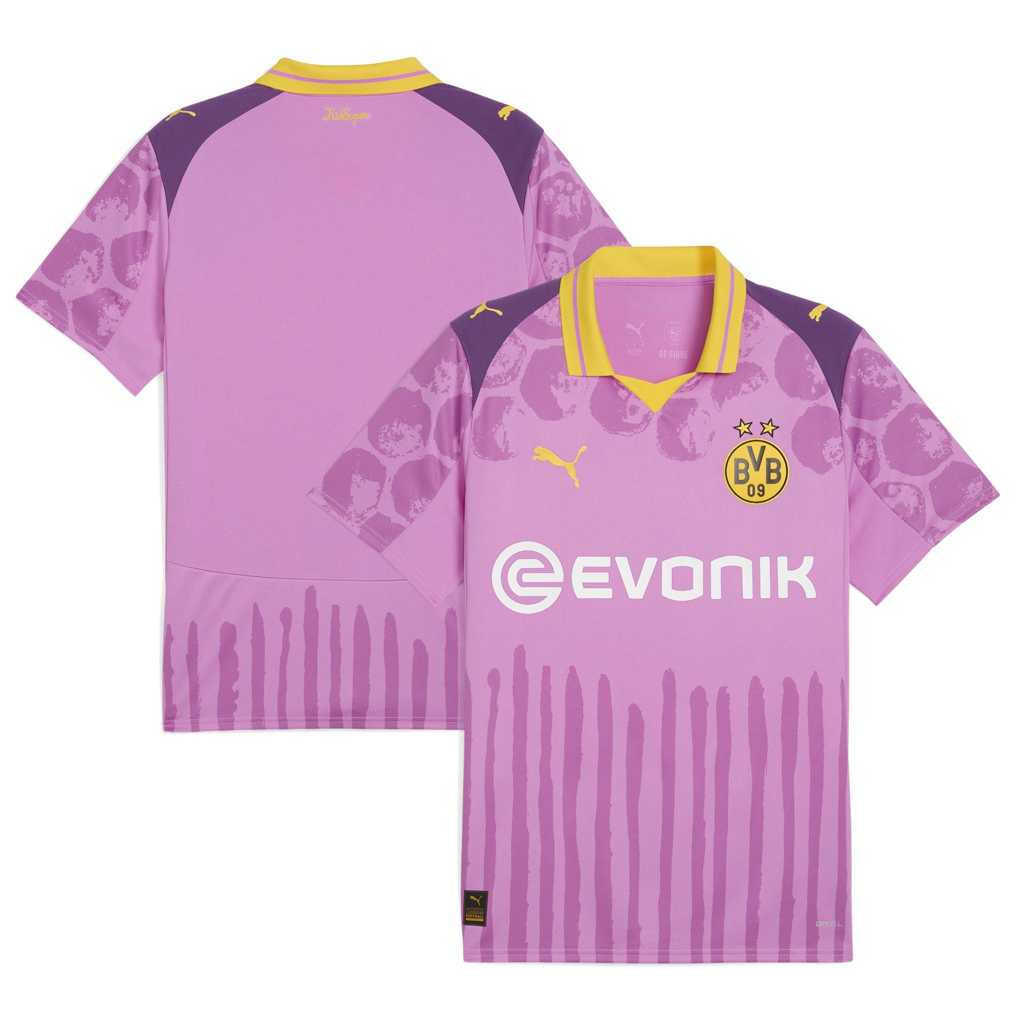 Borussia Dortmund Puma x KidSuper 2025 FIFA Club World Cup Replica Jersey - Yellow/Pink - Image 5