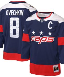 Alexander Ovechkin Washington Capitals  Youth 2018 NHL Stadium Series Power Play 2.0 Player Jersey - Navy/Black