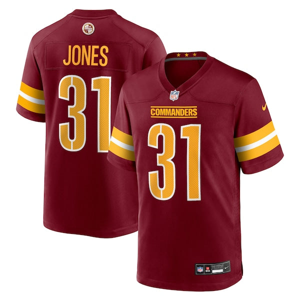 Jonathan Jones Washington Commanders Nike Team Game Jersey - Burgundy