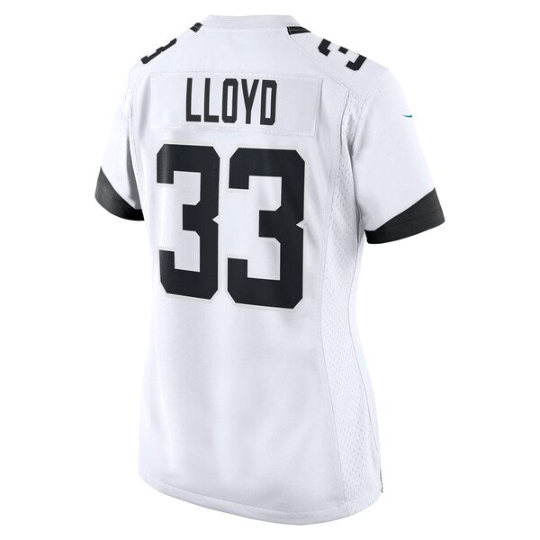 Devin Lloyd Jacksonville Jaguars Nike Women's Away Game Player Jersey - White - Image 3