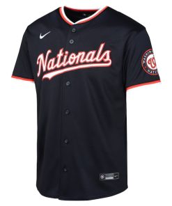 Alternative view of Washington Nationals Nike Youth Alternate Limited Jersey - Navy