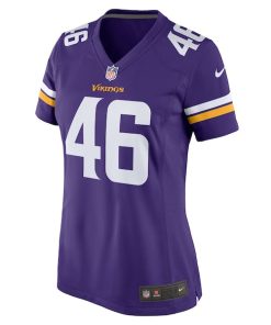 Alternative view of Aaron Dykes Minnesota Vikings Nike Women's Team Game Jersey - Purple