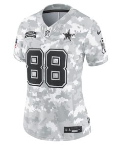 Alternative view of CeeDee Lamb Dallas Cowboys Nike Women's 2024 Salute to Service Limited Jersey - Arctic Camo