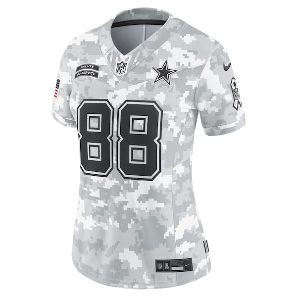 CeeDee Lamb Dallas Cowboys Nike Women's 2024 Salute to Service Limited Jersey - Arctic Camo - Image 2
