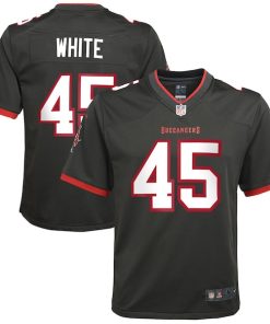 Devin White Tampa Bay Buccaneers Nike Youth Game Jersey - Pewter/Orange/Red