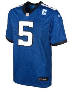 Alternative view of Anthony Richardson Sr. Indianapolis Colts Nike Youth Alternate Indiana Nights Game Jersey - Royal