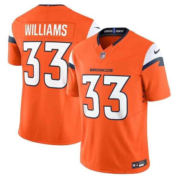 Javonte Williams Denver Broncos Nike Vapor F.U.S.E. Limited Jersey - Orange