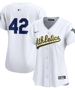 Oakland Athletics Nike Women's 2024 Jackie Robinson Day Home Limited Jersey?¨C White