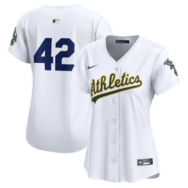 Oakland Athletics Nike Women's 2024 Jackie Robinson Day Home Limited Jersey?ยจC White