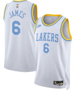 LeBron James Los Angeles Lakers Nike Swingman Jersey - Classic Edition - White