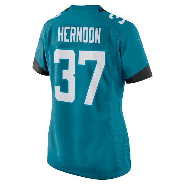 Tre Herndon Jacksonville Jaguars Nike Women's Game Jersey - Teal/Black - Image 4
