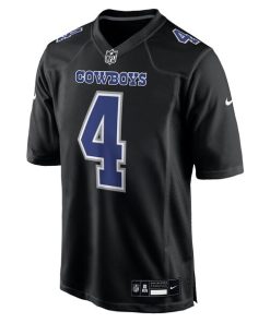 Alternative view of Dak Prescott Dallas Cowboys Nike Fashion Game Jersey - Carbon Black