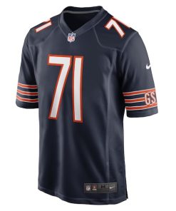 Alternative view of Ryan Bates Chicago Bears Nike  Game Jersey -  Navy