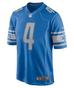 Alternative view of Emmanuel Moseley Detroit Lions Nike Game Jersey - Blue