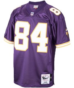 Alternative view of Randy Moss Minnesota Vikings 1998 Authentic Throwback Retired Player Jersey - Purple