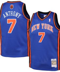 Carmelo Anthony New York Knicks  Youth 2010/11 Hardwood Classics Swingman Jersey - Blue