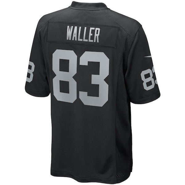 Darren Waller Las Vegas Raiders Nike Game Player Jersey - Black/White - Image 4