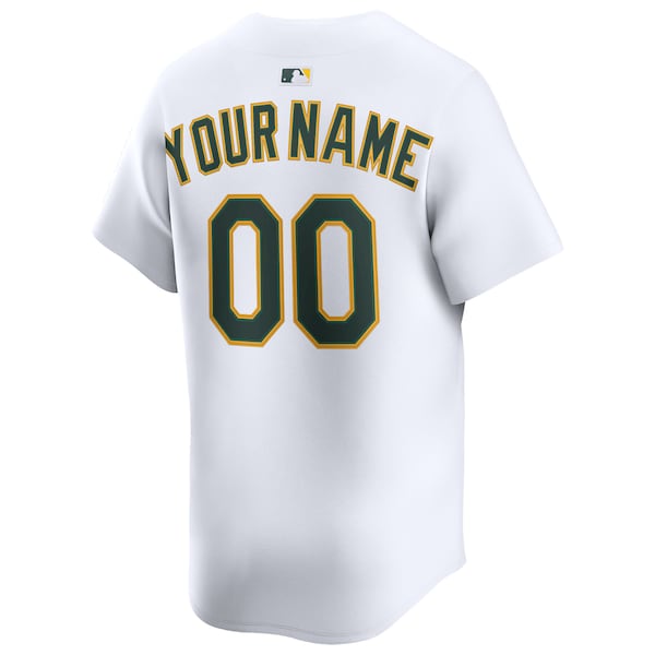 Athletics Nike Home Limited Custom Jersey - White - Image 3