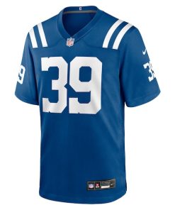 Alternative view of George Odum Indianapolis Colts Nike Team Game Jersey -  Royal
