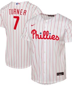 Trea Turner Philadelphia Phillies Nike Youth Home Replica Player Jersey - White