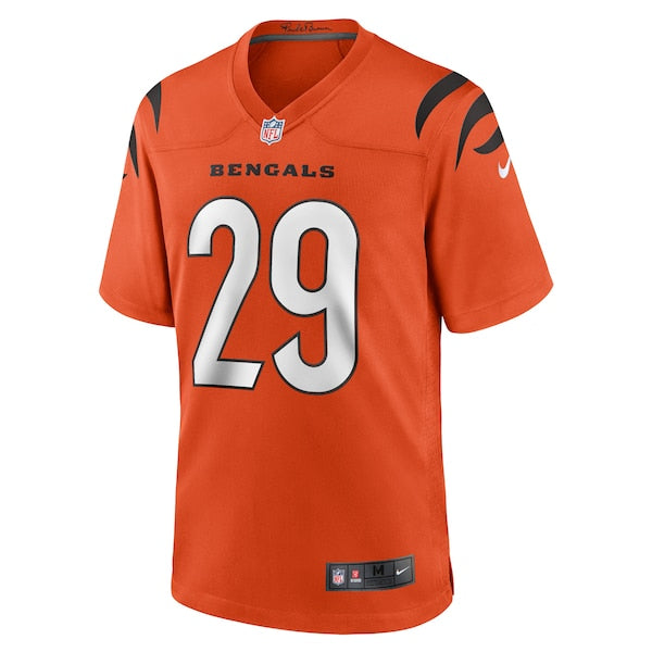 Cam Taylor-Britt Cincinnati Bengals Nike Alternate Game Jersey - Orange/Black/White - Image 3