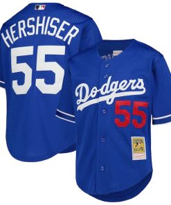 Orel Hershiser Los Angeles Dodgers Youth Cooperstown Collection?Mesh Batting Practice Jersey - Royal