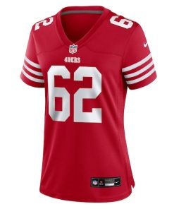 Alternative view of Austen Pleasants San Francisco 49ers Nike Women's Team Game Jersey -  Scarlet