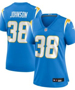 Emany Johnson Los Angeles Chargers Nike Women's Team Game Jersey -  Powder Blue
