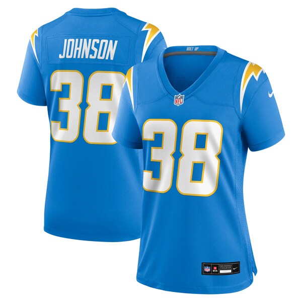 Emany Johnson Los Angeles Chargers Nike Women's Team Game Jersey - Powder Blue
