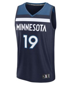 Alternative view of Joan Beringer Minnesota Timberwolves  2025 NBA Draft First Round Pick Fast Break Replica Jersey - Icon Edition - Navy