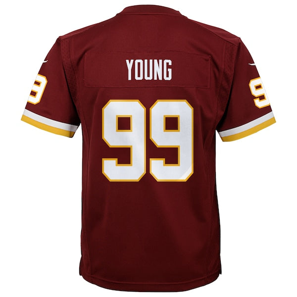 Chase Young Washington Football Team Nike Youth Game Jersey - Burgundy - Image 3