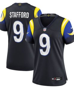 Matthew Stafford Los Angeles Rams Nike Women's 2025 Rivalries Collection Game Jersey - Midnight Blue