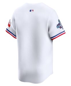 Alternative view of Texas Rangers Nike Home 2023 World Series Champions Limited Jersey - White