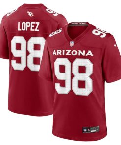 Roy Lopez Arizona Cardinals Nike Team Game Jersey -  Cardinal