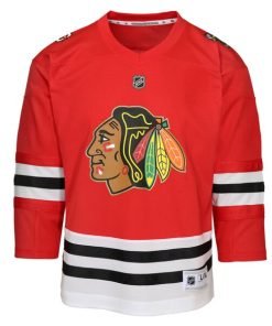 Alternative view of Chicago Blackhawks Youth Centennial Replica Jersey - Red