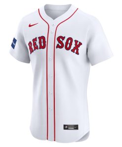 Alternative view of Boston Red Sox Nike Home Elite Patch Jersey - White