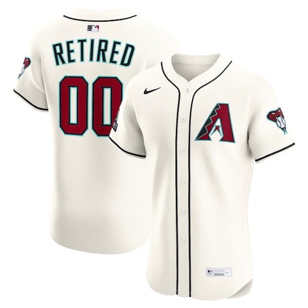 Arizona Diamondbacks Nike Home Elite Sponsor Patch Pick-A-Player Retired Roster Jersey - Cream
