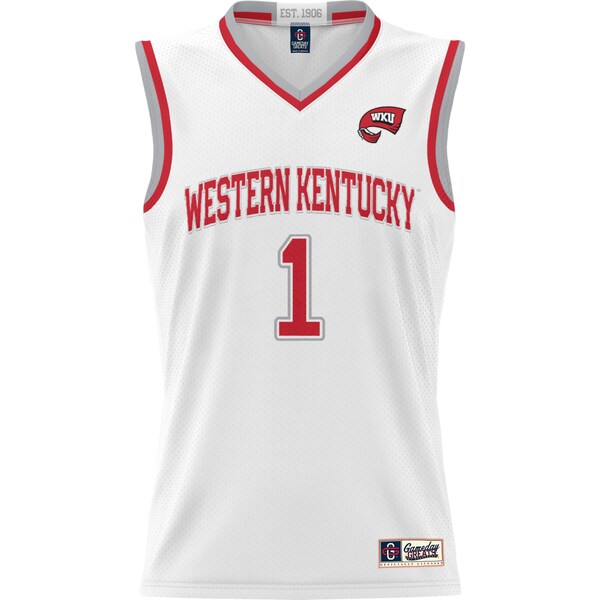 #1 Western Kentucky Hilltoppers GameDay Greats Youth Lightweight Basketball Jersey - White/Red/Black - Image 4