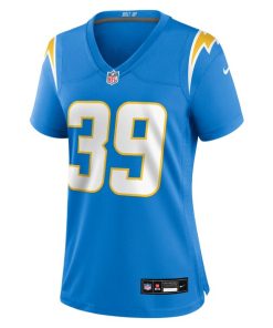 Alternative view of Eric Rogers Los Angeles Chargers Nike Women's Team Game Jersey -  Powder Blue