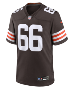 Alternative view of Joshua Miles Cleveland Browns Nike Team Game Jersey -  Brown