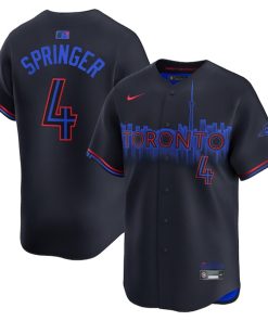 George Springer Toronto Blue Jays Nike 2024 City Connect Limited Player Jersey - Black
