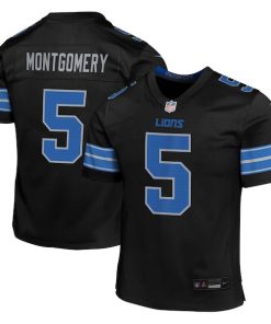 David Montgomery Detroit Lions Nike Youth Alternate Player Game Jersey - Black