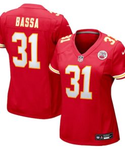 Jeffrey Bassa Kansas City Chiefs Nike Women's Team Game Jersey - Red