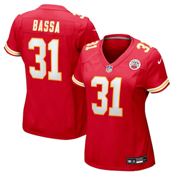 Jeffrey Bassa Kansas City Chiefs Nike Women's Team Game Jersey - Red